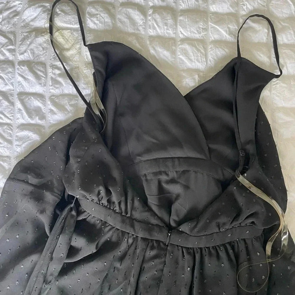 Fame and partners black metallic tiered maxi dress - Picture 6 of 7